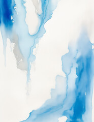Wall Mural - blue watercolor background - abstract light blue splash background - generative ai