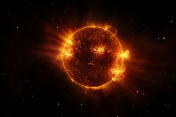 Wall Mural - Sun space backgrounds astronomy.