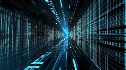 Digital Data Stream Tunnel: A Journey Through Cyberspace