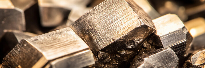 Aufkleber - Close-up view of rare earth neodymium mineral specimen. Generative AI