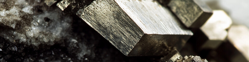 Aufkleber - Close-up view of neodymium mineral showcasing crystal formations. Generative AI