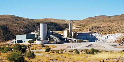 Poster - Key lithium mine boosts renewable energy efforts in region. Generative AI