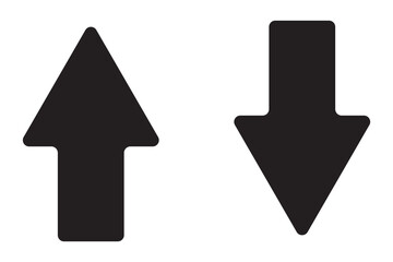 Fototapete - up and down arrow. up and down arrow vector design. symbol of black up and down arrow icons.