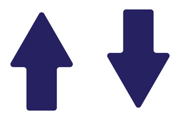 Fototapete - up and down arrow. up and down arrow vector design. symbol of dark blue up and down arrow icons.