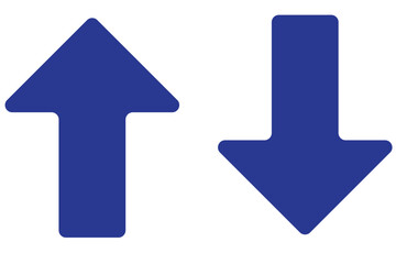 Fototapete - up and down arrow. up and down arrow vector design. symbol of blue up and down arrow icons.