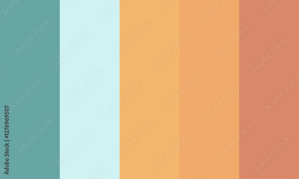 Five color palettes for coloring your designs. Stock Vector | Adobe Stock