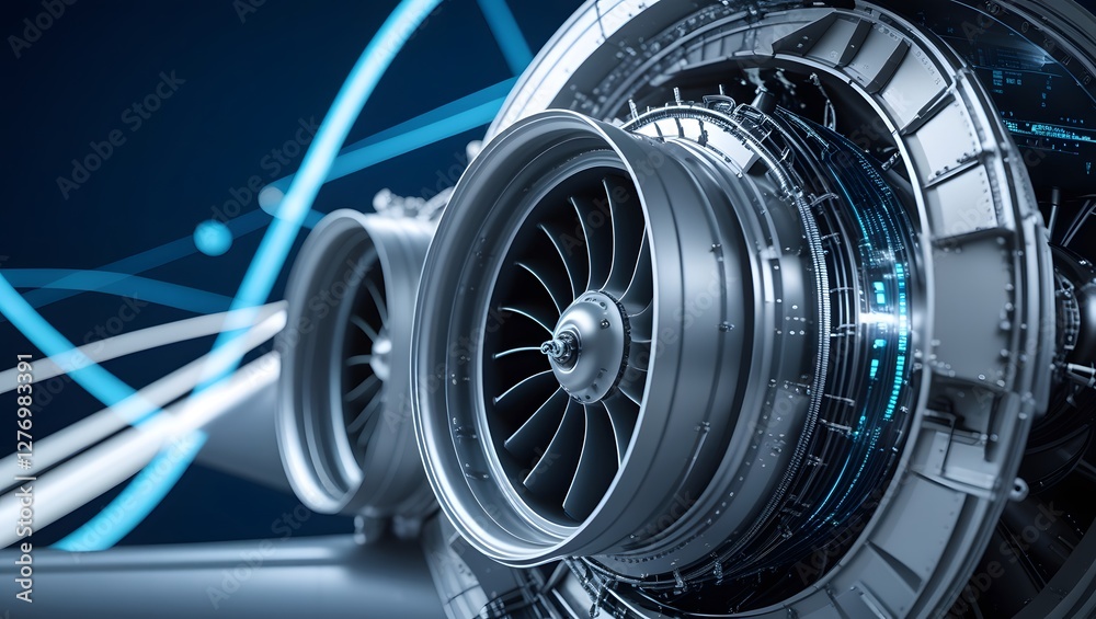 Digital Propulsion: A Futuristic Vision for Jet Engine Technology Stock ...
