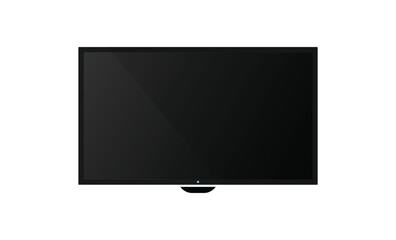 Poster - TV flat screen lcd, oled, plasma, realistic illustration,  blank monitor mockup. eps10