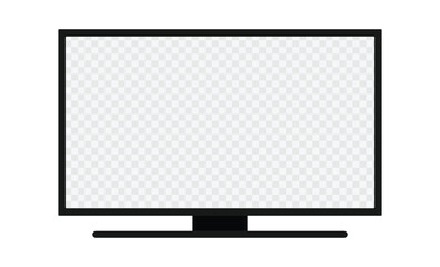 Poster - TV flat screen lcd, oled, plasma, realistic illustration,  blank monitor mockup. eps10