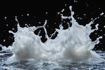 Poster - creative graphic layouts showcasing splashes of liquid against a dark background