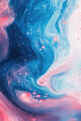 Wall Mural - Purple Pink and Blue Abstract Pattern