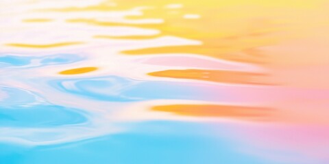 Poster - Calm water reflection serene lake abstract image soft pastel colors aerial view tranquility and peace