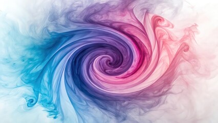 Poster - Ethereal Swirl of Purple and Blue Pastel Hues in an Abstract Dreamy Motion Canvas Artwork Wallpaper Background