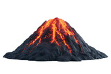 Lava flows create dramatic eruption from a volcano