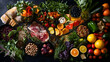 © Alan - A Symphony of Nutritious Foods: Colorful Fruits, Vegetables, Grains, and Proteins for Healthy Living and Well-being