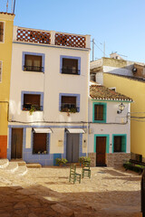 Wall Mural - An old street in Finestrat village,  near Benidorm, Spain  