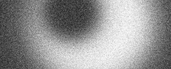 Wall Mural - grainy background, black and white abstract glowing noise texture monochrome banner, header poster c
