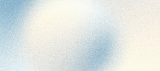 Wall Mural - blurred light blue white grainy background, abstract pastel color gradient sphere, smooth noise text