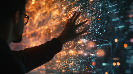 Poster - Interactive Data Visualization Exploring Global Network Connections