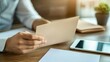 © LorelEino - Resignation letter on a desk with a tablet and notebook. Featuring career transition and decision-making clarity