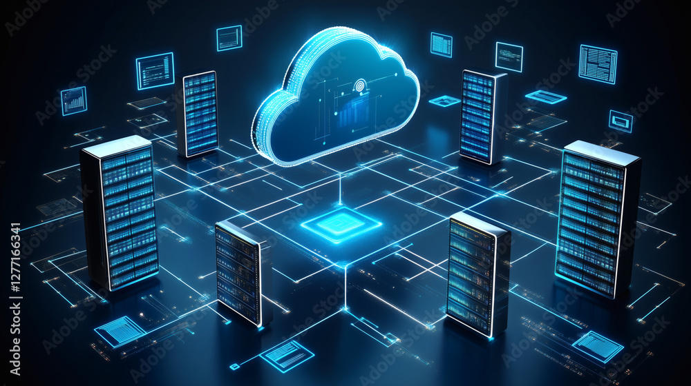 Infraestructura digital de computación en la nube y almacenamiento de ...
