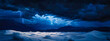 © Marie - A dark stormy sky with lightning over the desert dunes