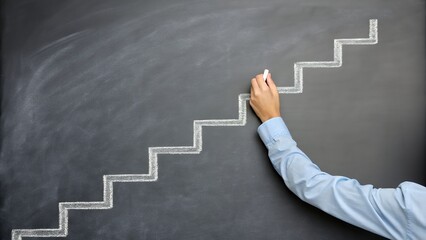 Fototapete - Effective Strategies and Proven Steps to Successfully Grow and Thrive in Business Enhancing Profitability and Achieving Long term Goals