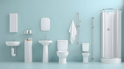 Poster - Detailed Cross Sectional Showcasing the Complete Plumbing System within a Bathroom Including Sinks Toilets Showers and Associated Fixtures Pipes and Drainage Elements