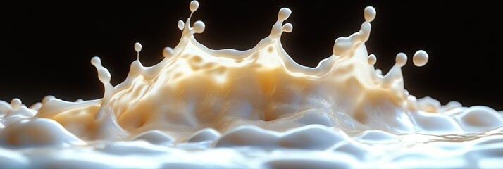 Poster - dynamic splash effect showcasing texture and motion in liquid