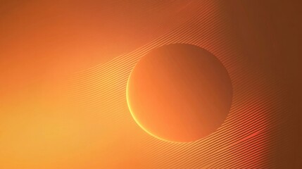 Poster - Abstract Digital Artwork of Sun and Warm Gradient Background