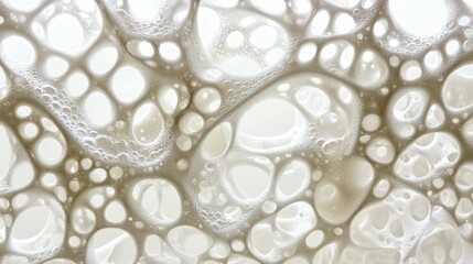 Poster - Abstract Bubbles and Foam with Soft Light Background Design