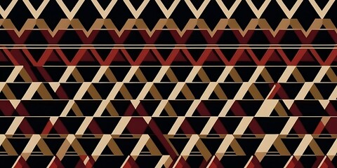 Poster - Geometric rhythm of triangles creating a captivating visual experience