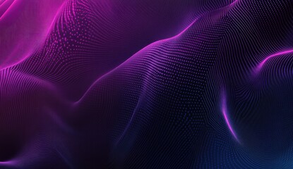 Poster - Abstract digital wave form, vibrant colors. Possible use Digital art background