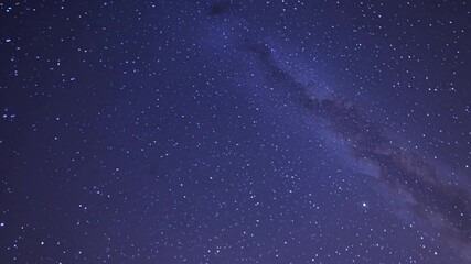 Wall Mural - slow motion night sky filled with twinkling stars – breathtaking cosmic view, deep space atmosphere,