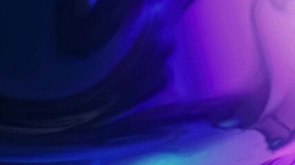 Poster - Abstract colorful swirling pattern with neon pink and blue hues, digital art with fluid motion. Futuristic and dynamic design concept