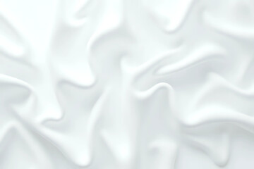 Poster - White cloth background abstract with soft waves.