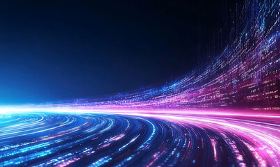 Wall Mural - abstract neon background-generative ai