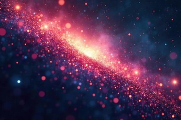 Wall Mural - glittering cosmic particles dance in the void, stars, shimmer