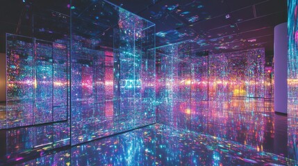 abstract binary code background