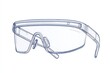 © Sehrish - 3D line icon showing augmented reality glasses for interactive digital displays and immersive tech.