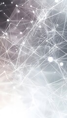 Poster - White lines connect glowing nodes forming a network structure