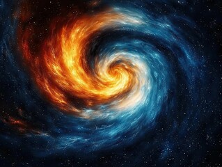 Aufkleber - Galactic swirl of energy and color in deep space cosmic art visual artwork celestial environment abstract view