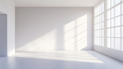 Poster - Bright Modern Room with Window for Display Background