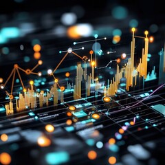 Poster - Abstract Data Visualization with Colorful Elements