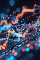 Poster - Abstract Data Visualization with Colorful Graph Lines
