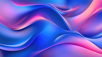 Leinwandbilder - A minimalist abstract blue gradient background with soft lighting.