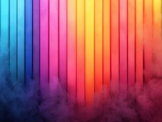 Poster - Vibrant colorful background digital art abstract design studio creative environment eye-catching concept