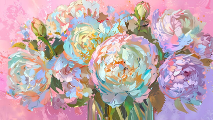 Wall Mural - bouquet of colorful flowers