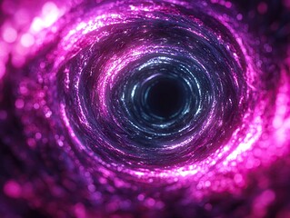 Poster - Cosmic spiral journey deep space digital art vibrant environment close-up view visual concept exploration