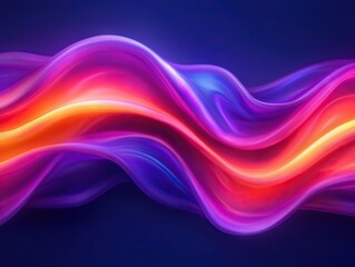 Aufkleber - Dynamic colorful waves flowing creatively abstract background digital art vibrant environment energetic viewpoint